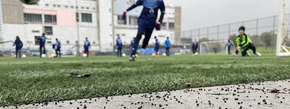 Artificial turf playing fields