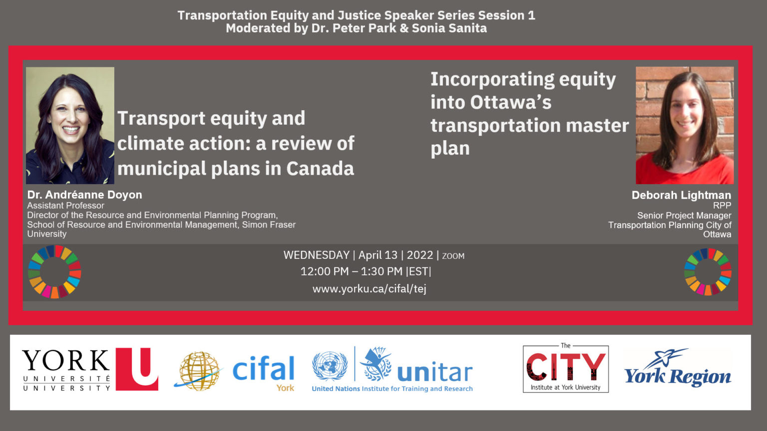 Transportation Equity & Justice Speaker Series - Session 1