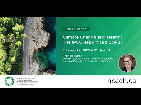 Preview image for the video "Climate Change and Health: The IPCC Report and COP27".