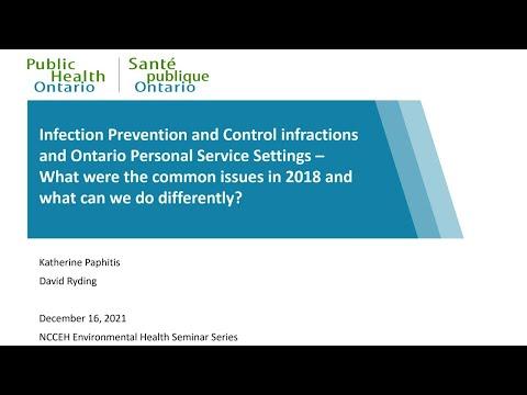Preview image for the video "Infection prevention and control infractions and Ontario personal service settings".