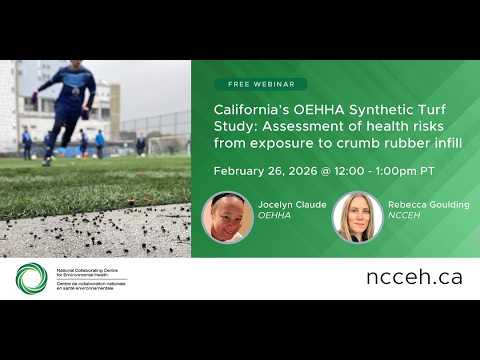 Preview image for the video "California’s OEHHA Synthetic Turf Study".