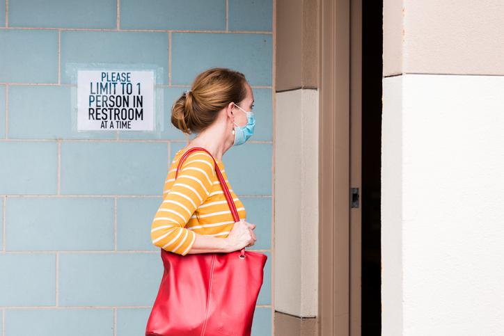 Public washrooms in the time of COVID-19: Facility features and user behaviours can influence safety