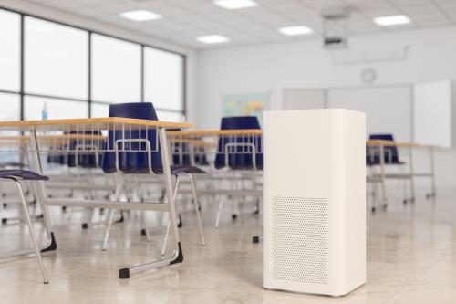 Air cleaner in classroom
