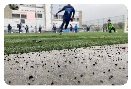 Artificial turf playing fields