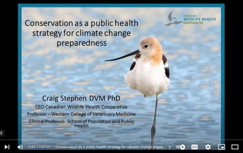 Conservation as a Public Health Strategy for Climate Change Preparedness