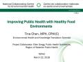 improving public health with healthy food environments