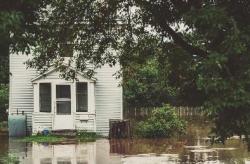 Flooded house